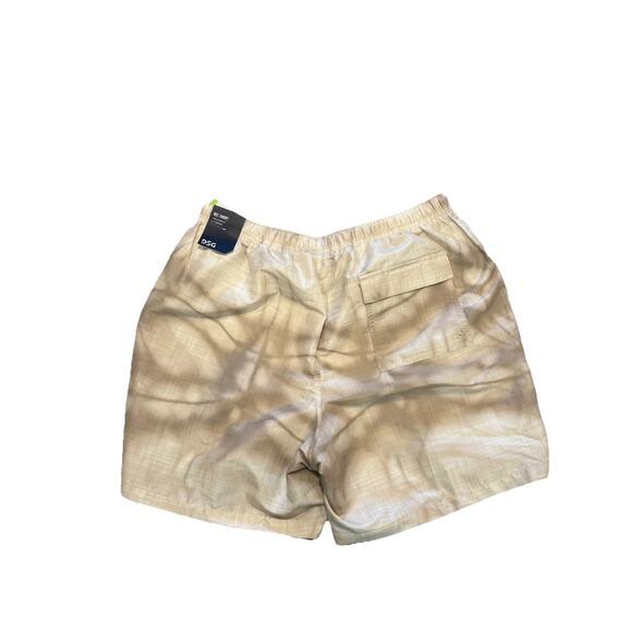 DSG Men’s 6” Rec Shorts Size S Light Sand Tie Dye Swim Trunks Water Repellent - Picture 3 of 6